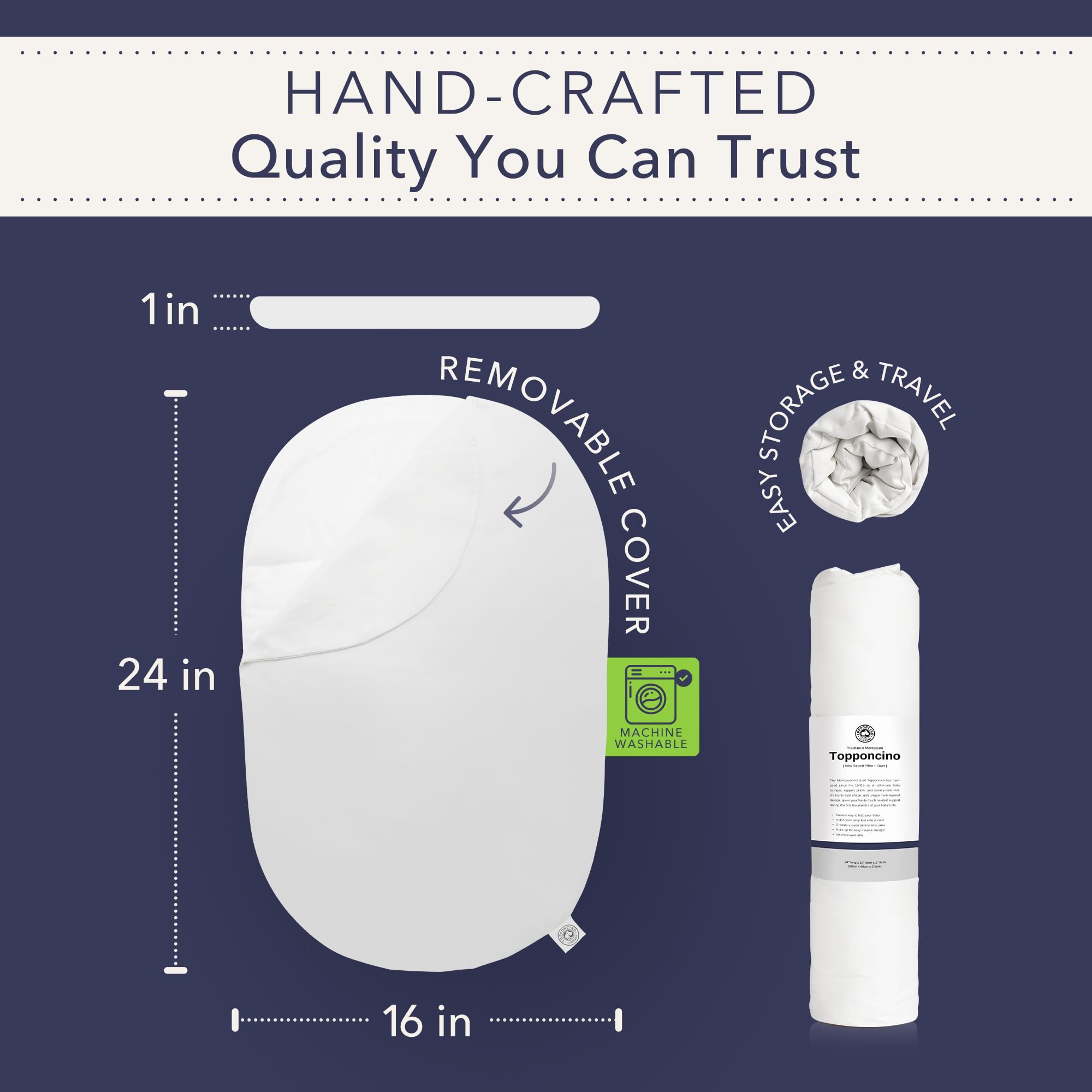 Topponcino head support keeps newborns comfortably aligned.