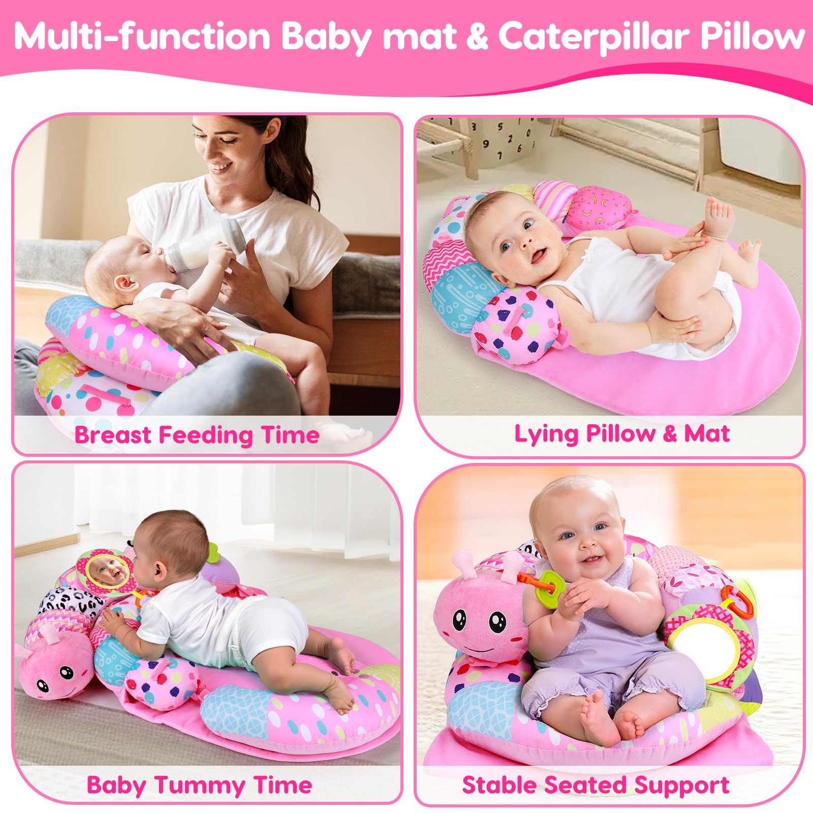 Topsochir clear baby mirror and teether enhance mirror-based exploration safely.