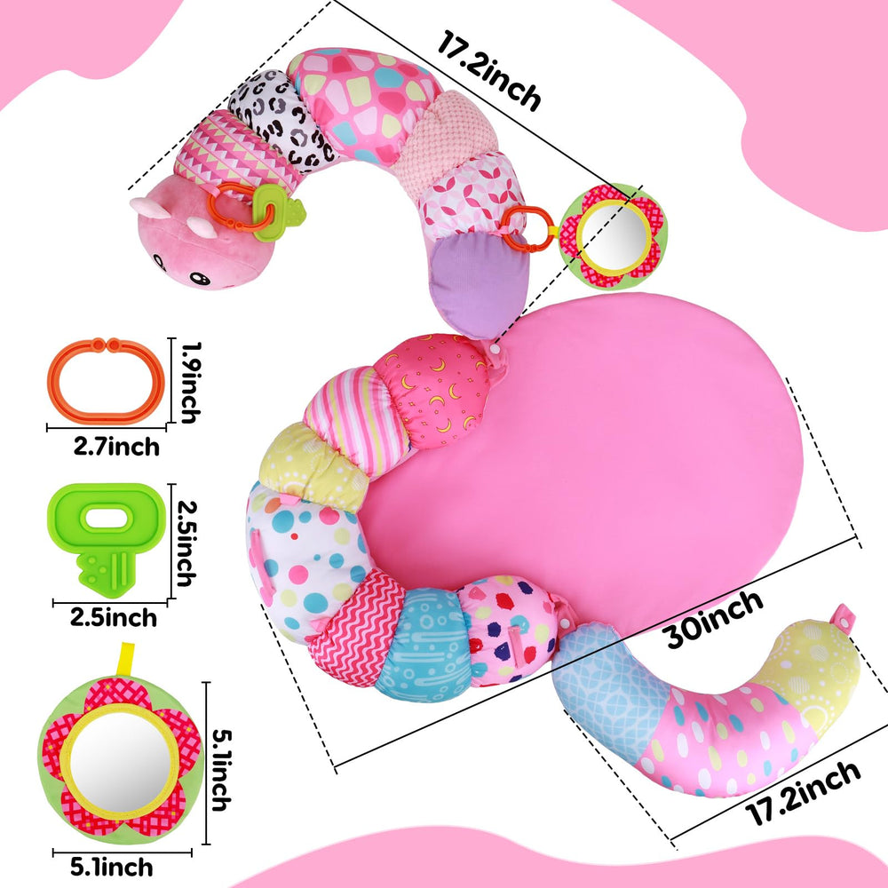 Topsochir non-slip mat keeps baby safe during tummy time and play.