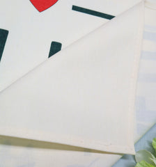 Topthink banner with easy-hang eyelets hangs quickly on walls or doors.