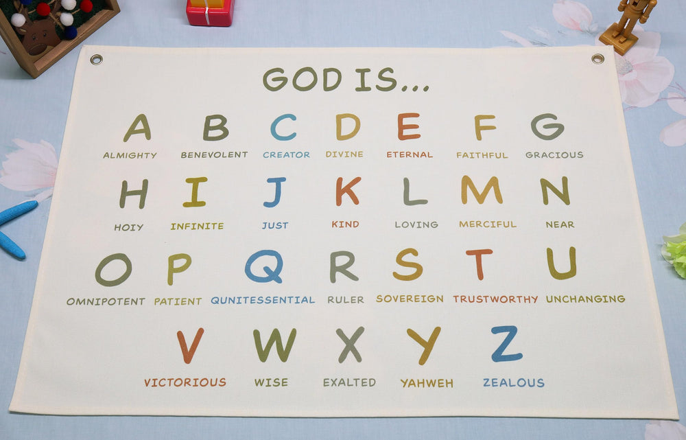 Topthink Bible verse rectangle banner for nursery decor with inspiring scripture
