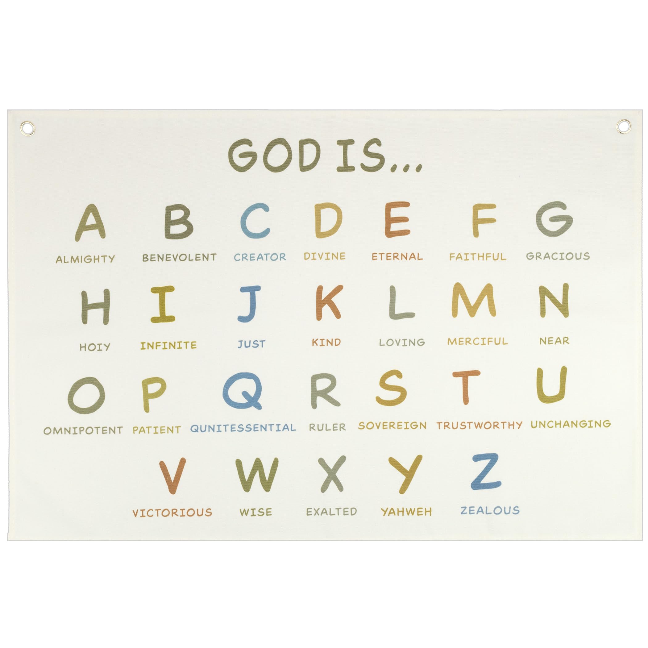Topthink Christian wall art banner complements classrooms and homeschool spaces