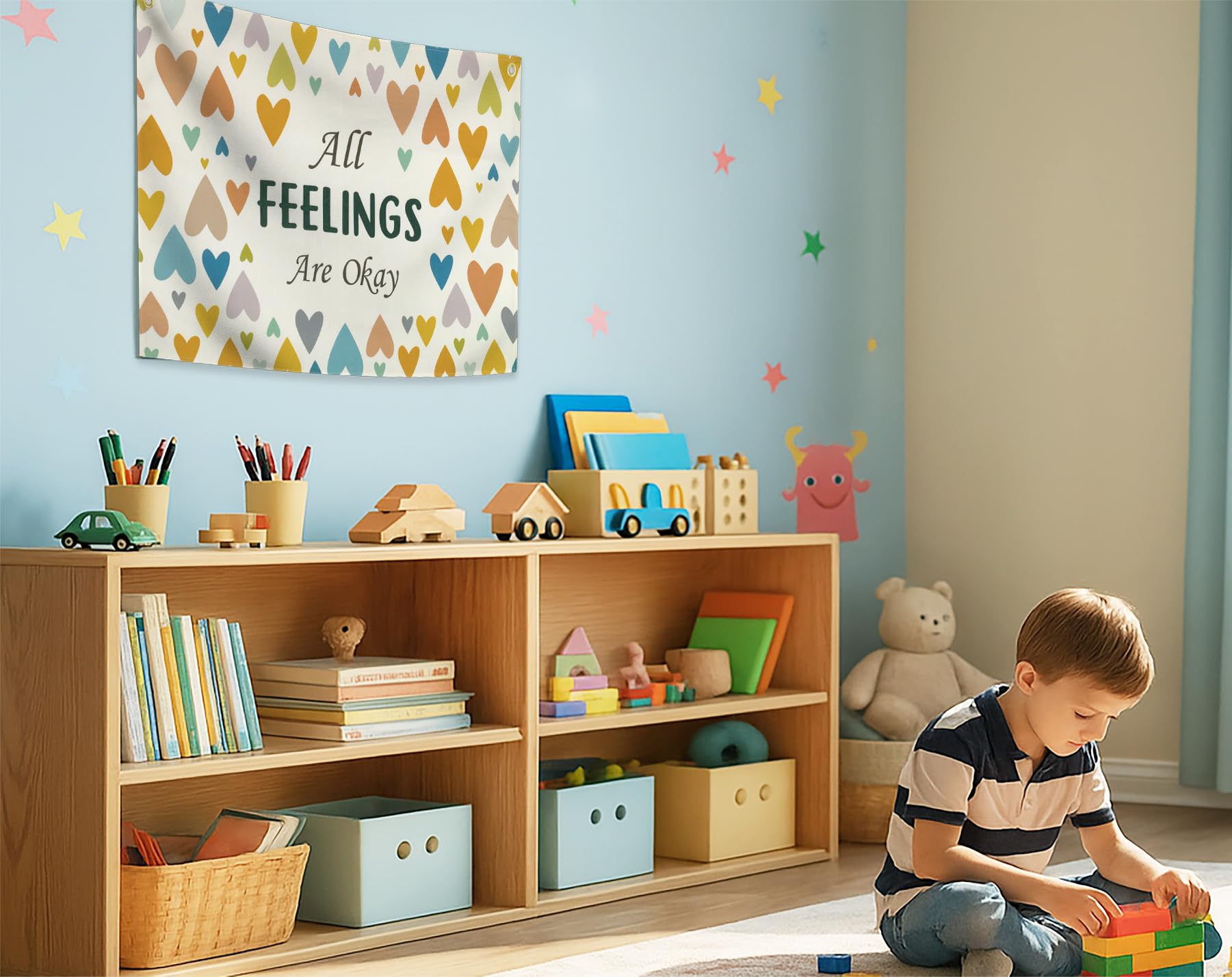 Topthink classroom therapy banner promotes a warm, inclusive learning environment.