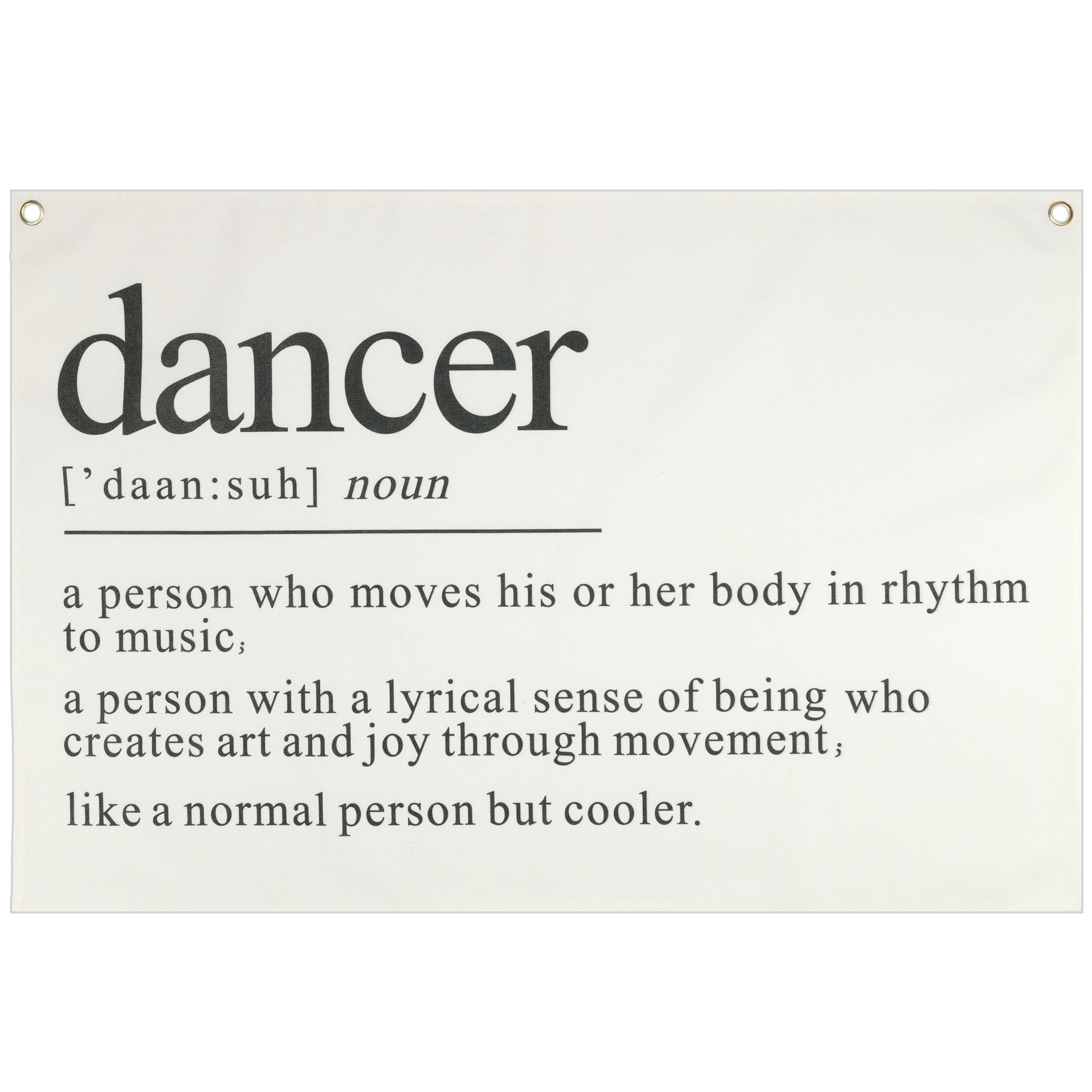 Topthink Dancer Definition gift idea banner for dancers and celebrations.