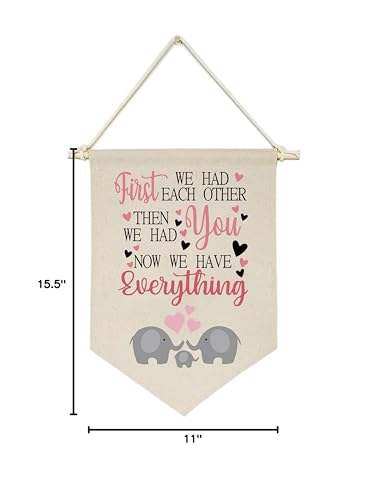 Topthink beige banner for front door or porch decor.