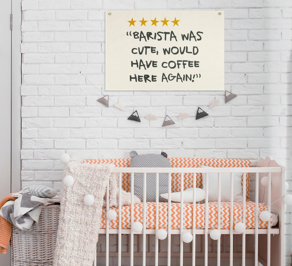 Topthink Gift banner for baristas, a thoughtful decor present.