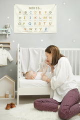 Topthink God is ABC banner adds comforting theme to baby's room