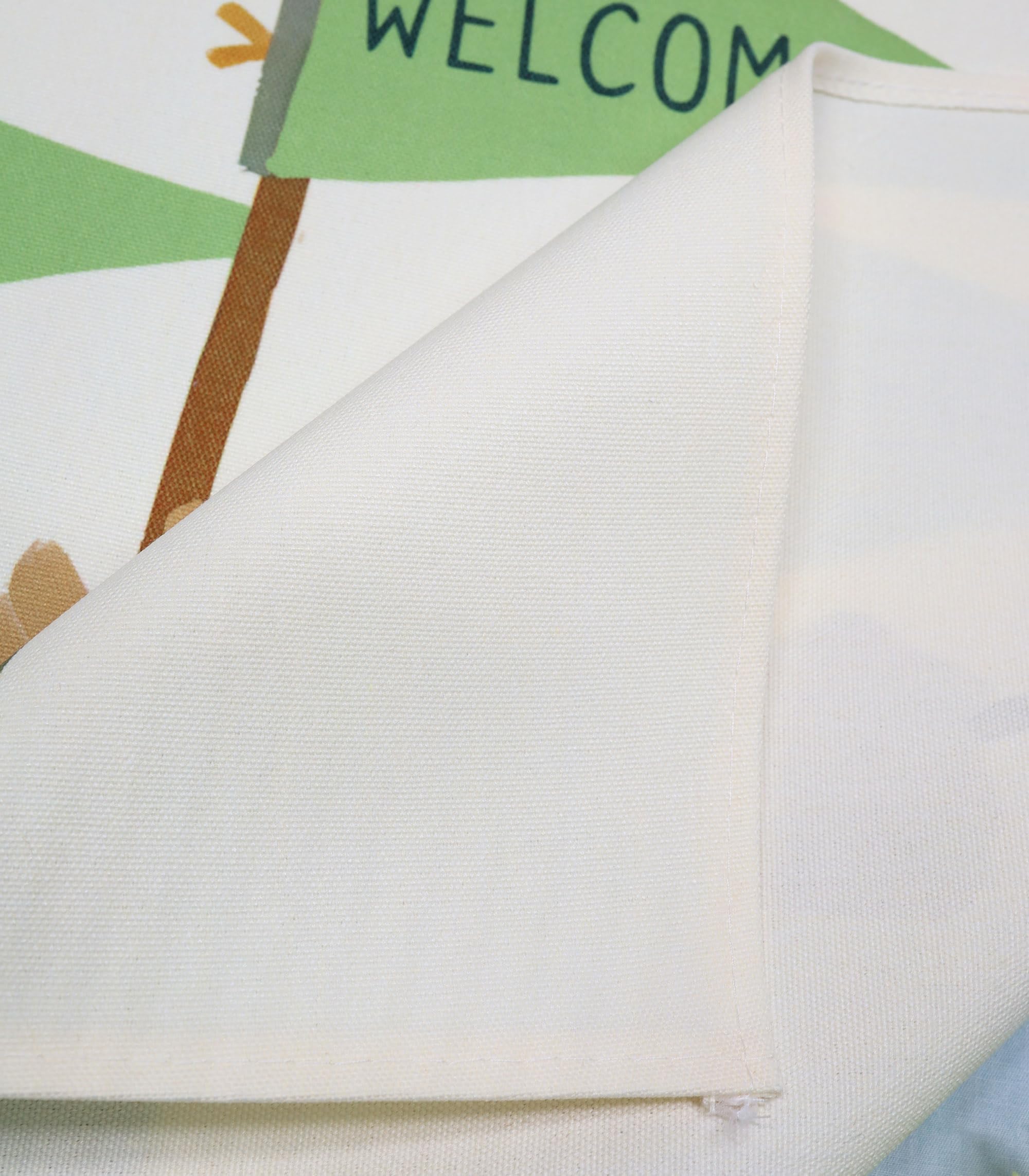 Topthink kid-friendly banner brightens nursery and playroom aesthetics