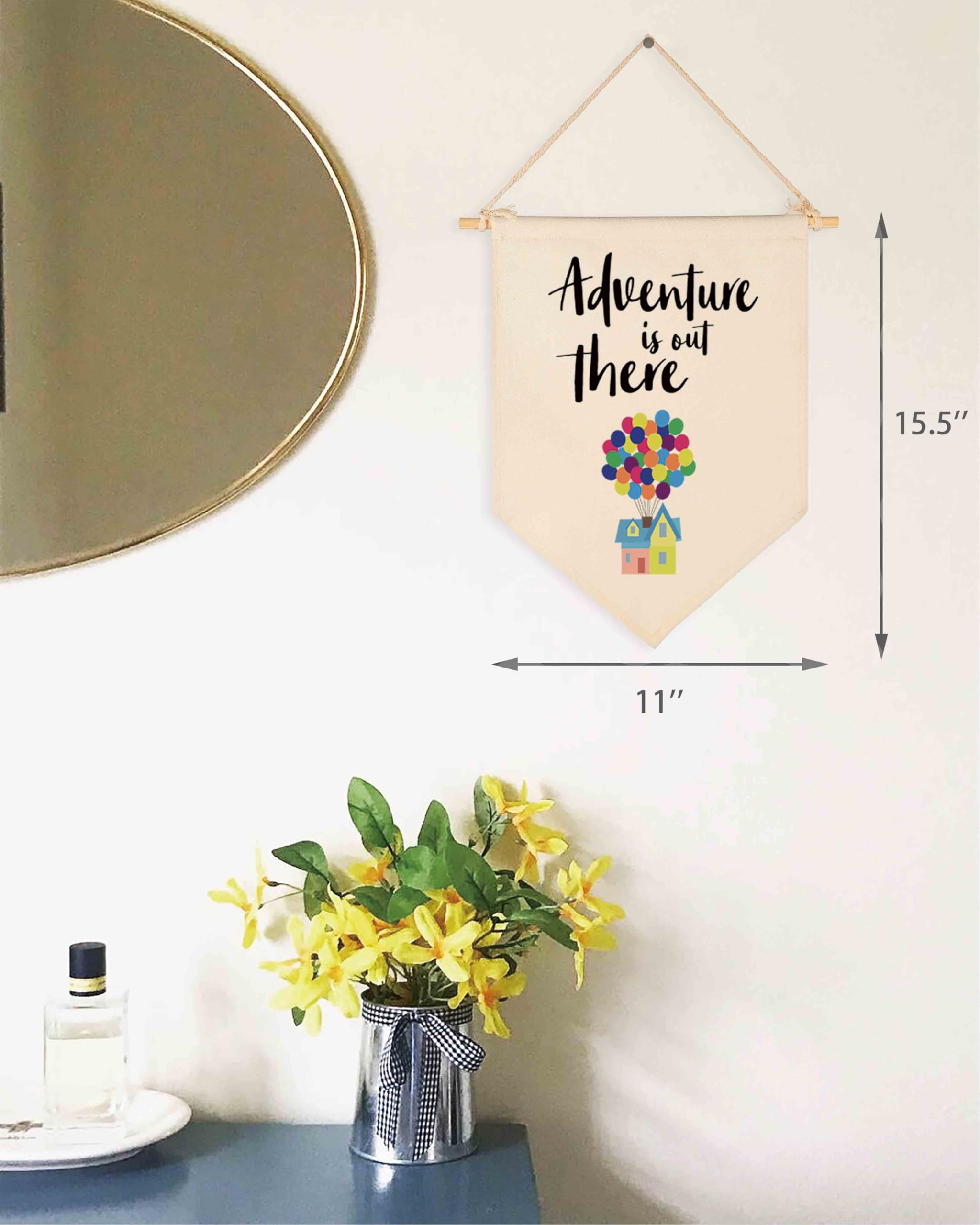 Topthink Living room banner flag adds lightweight, stylish decor.