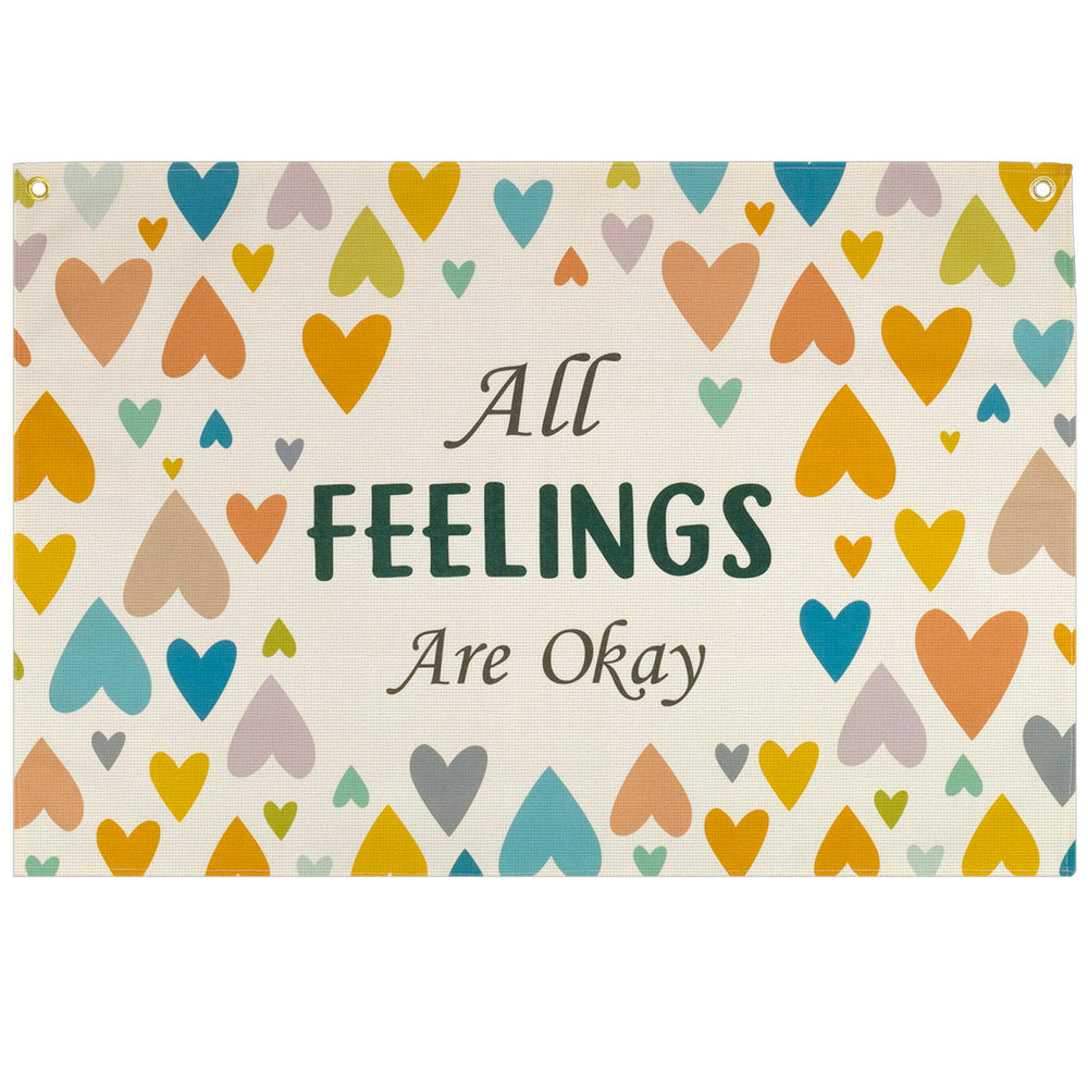 Topthink mental health banner flag bright doorway decor with an uplifting message.