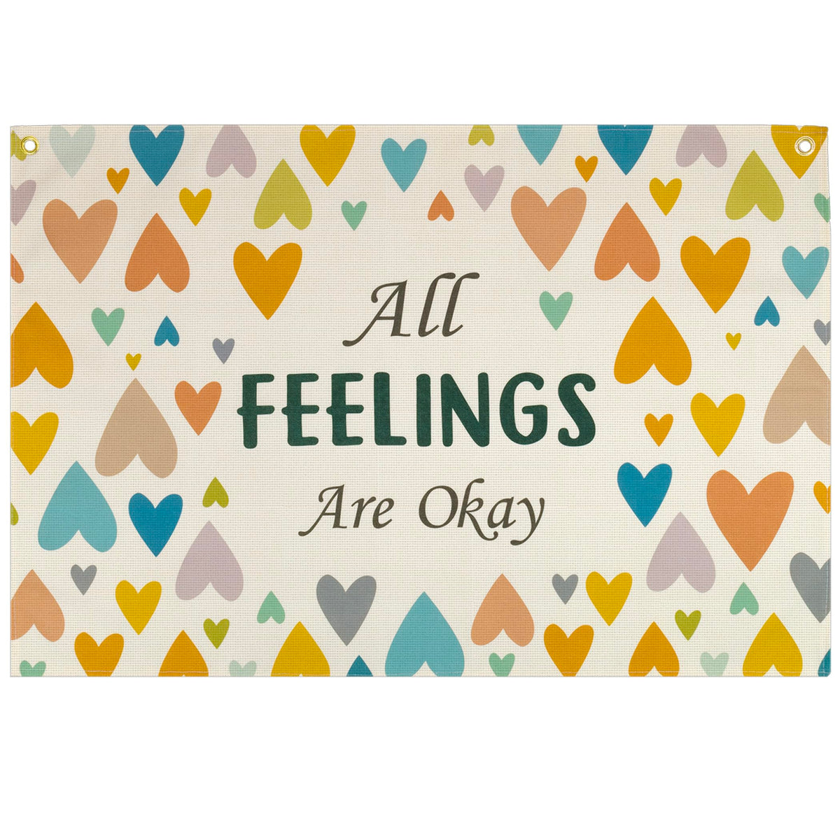 Topthink mental health banner flag bright doorway decor with an uplifting message.