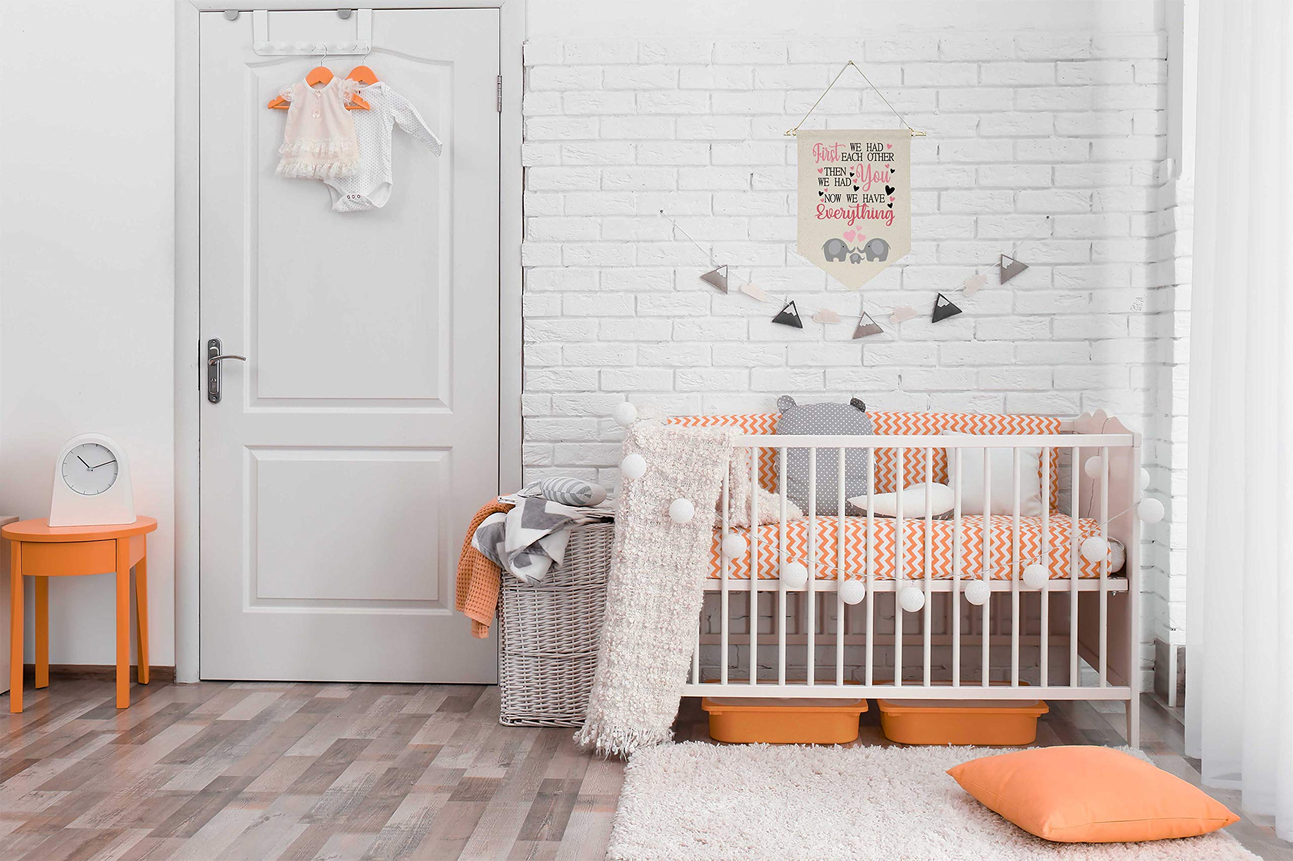 Topthink nursery wall display banner enhancing kids' room ambiance.