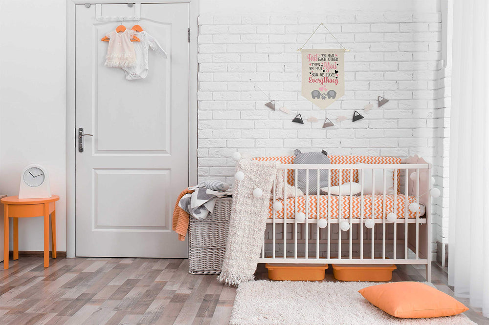 Topthink nursery wall display banner enhancing kids' room ambiance.