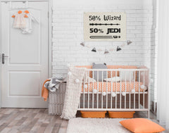 Topthink nursery wall banner in soft beige for a cozy space.