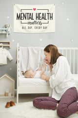 Topthink nursery wall decor banner brightens the baby's space with calming color.