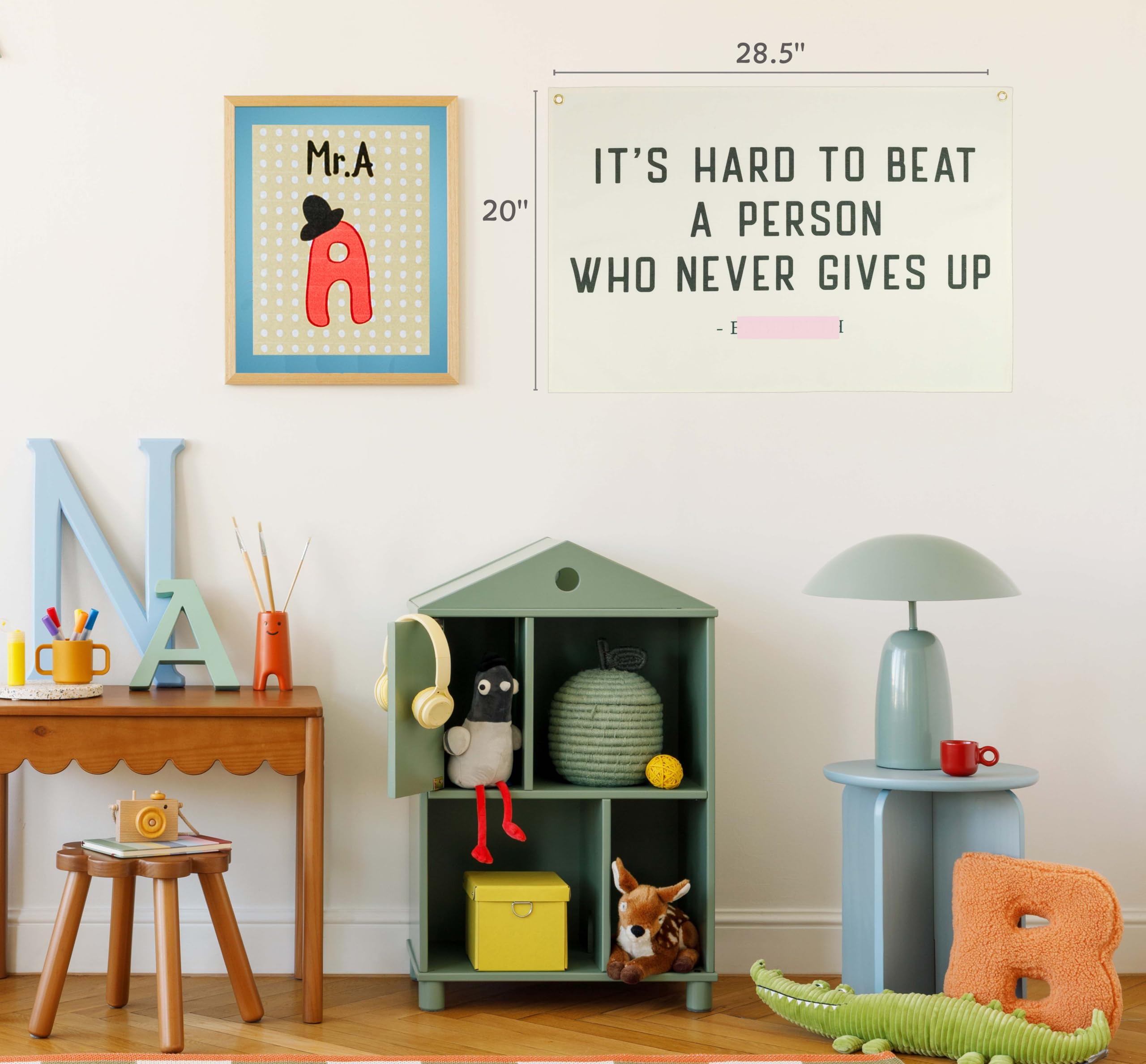 Topthink playroom banner rectangular wall art for decorative emphasis.