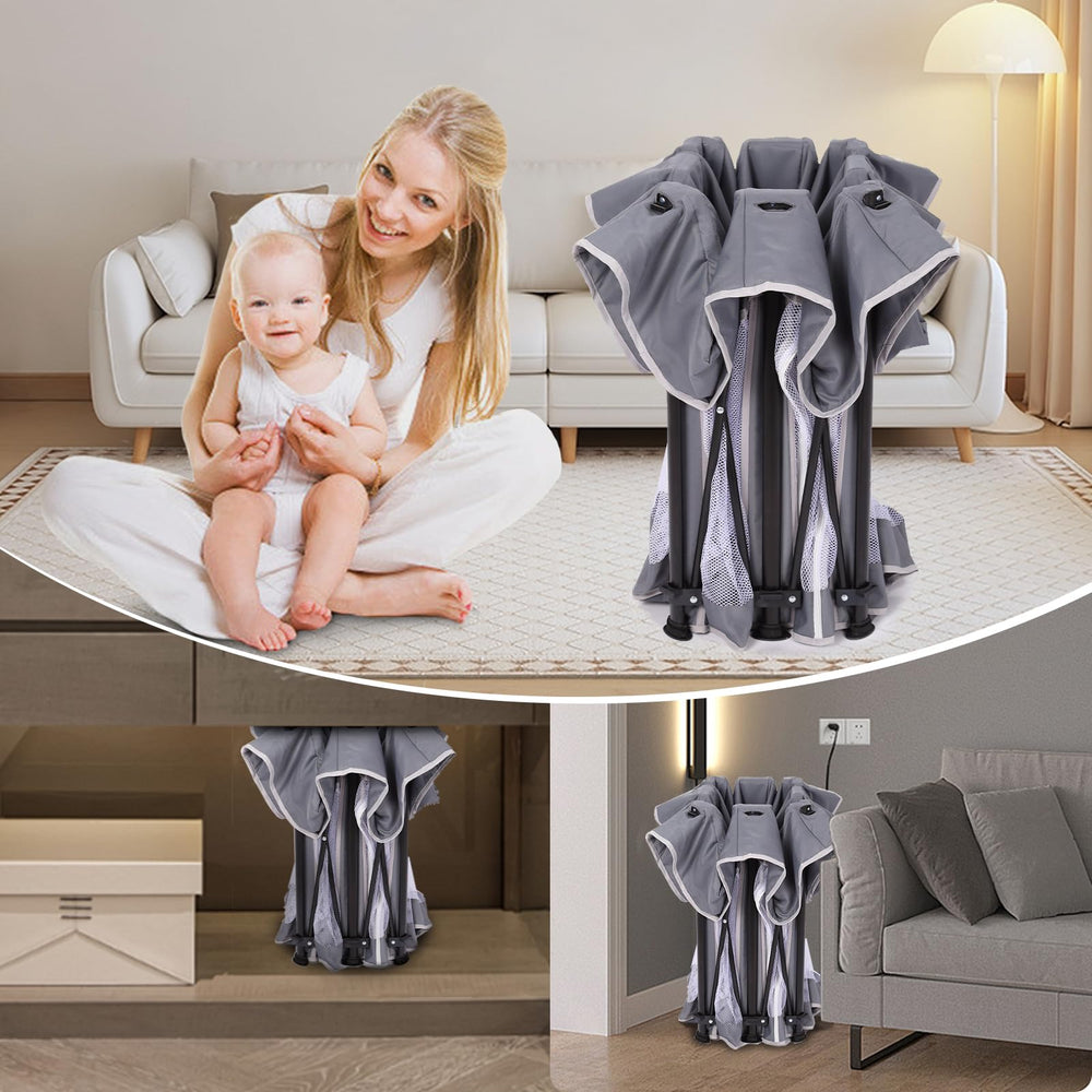 TOREVSIOR 50x50 play area provides ample crawling space