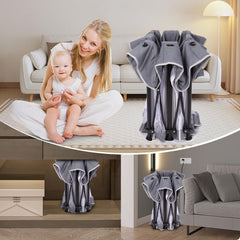 TOREVSIOR 50x50 play area provides ample crawling space