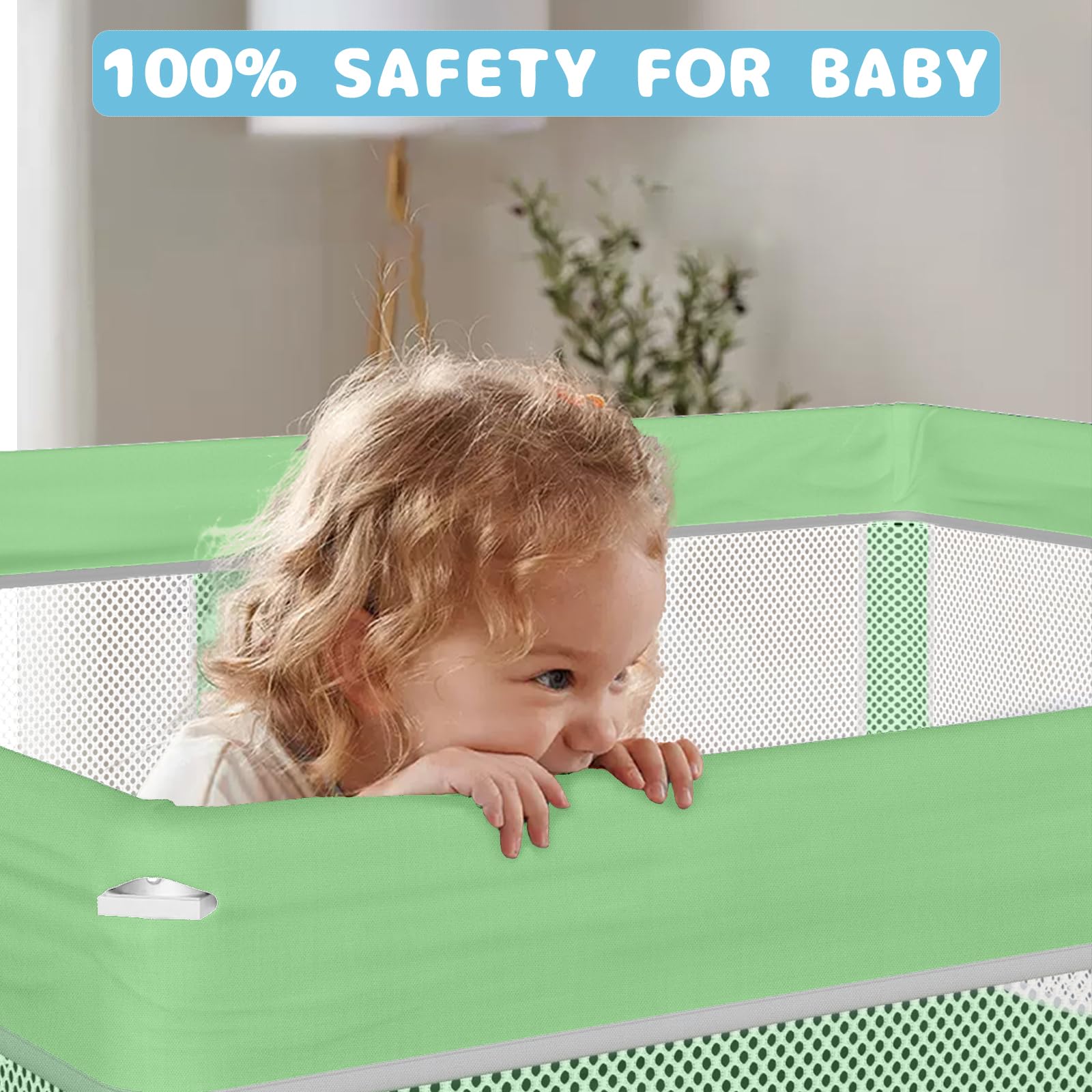 TOREVSIOR non-slip base and thick tubes ensure stable play area.