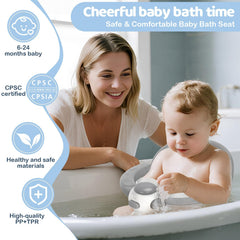 TOSGN baby bath seat folded compact view for easy storage and travel