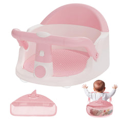 TOSGN baby bath seat front view showing ergonomic support for seated babies