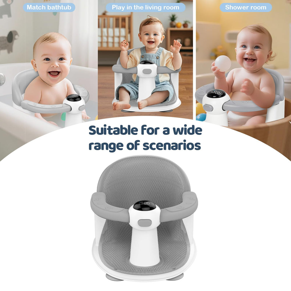 TOSGN portable bath seat suitable for home use or travel.