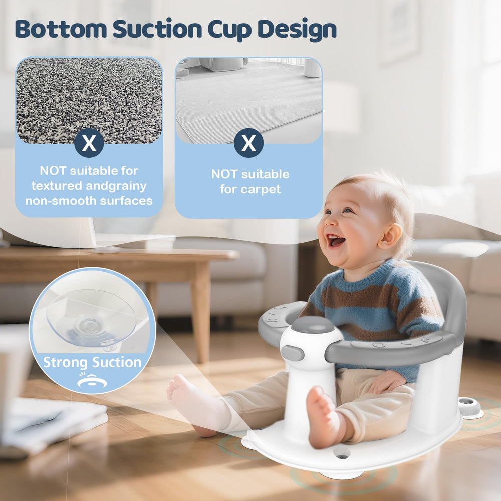 TOSGN bath seat in living room supports quick, supervised baths