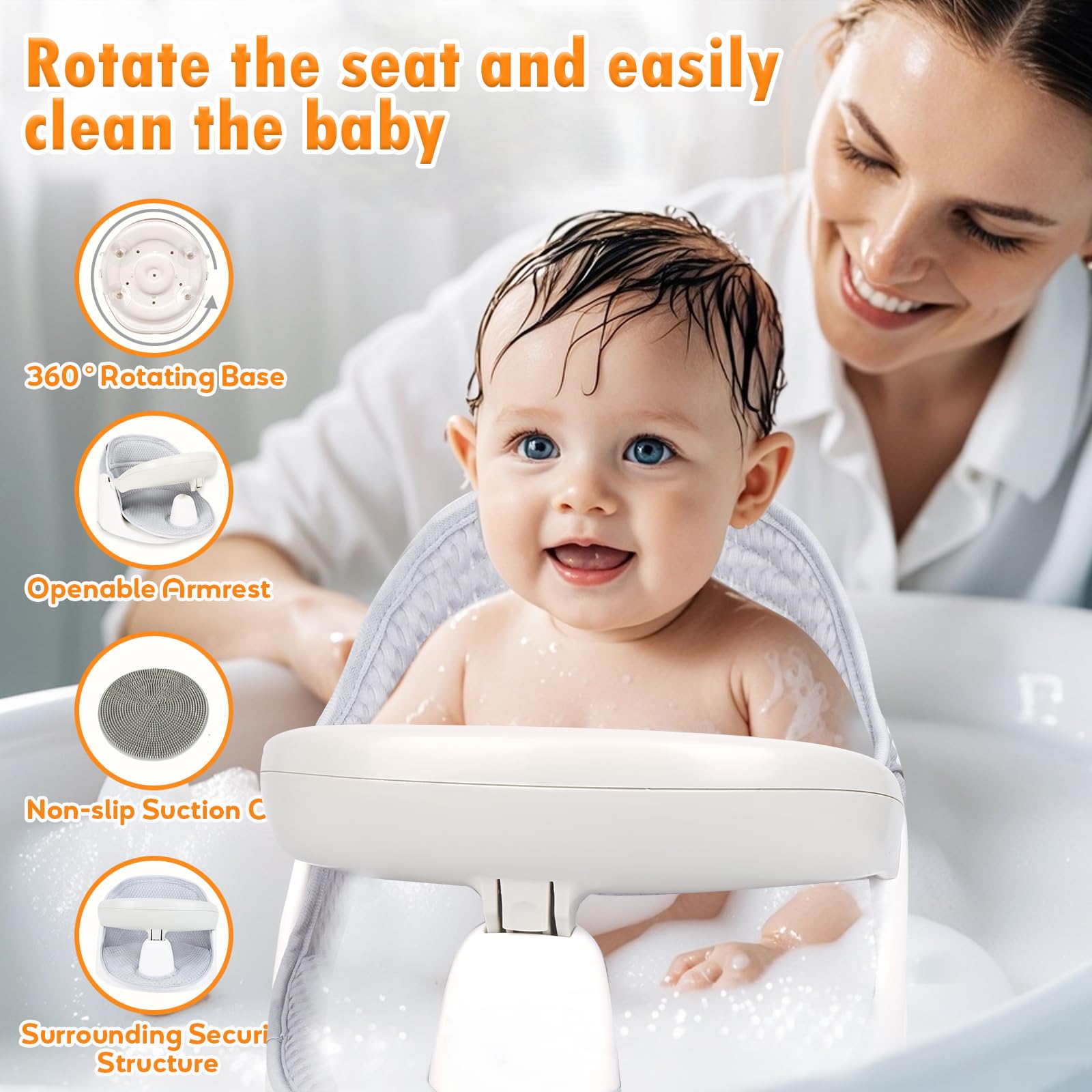 TOSGN Rinse cup for gentle, efficient bath rinsing