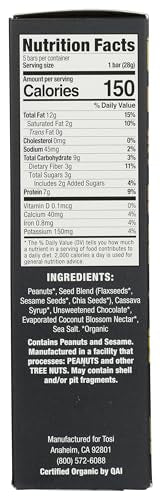 TOSI Superbites close-up showing crunchy peanut pieces and smooth dark chocolate