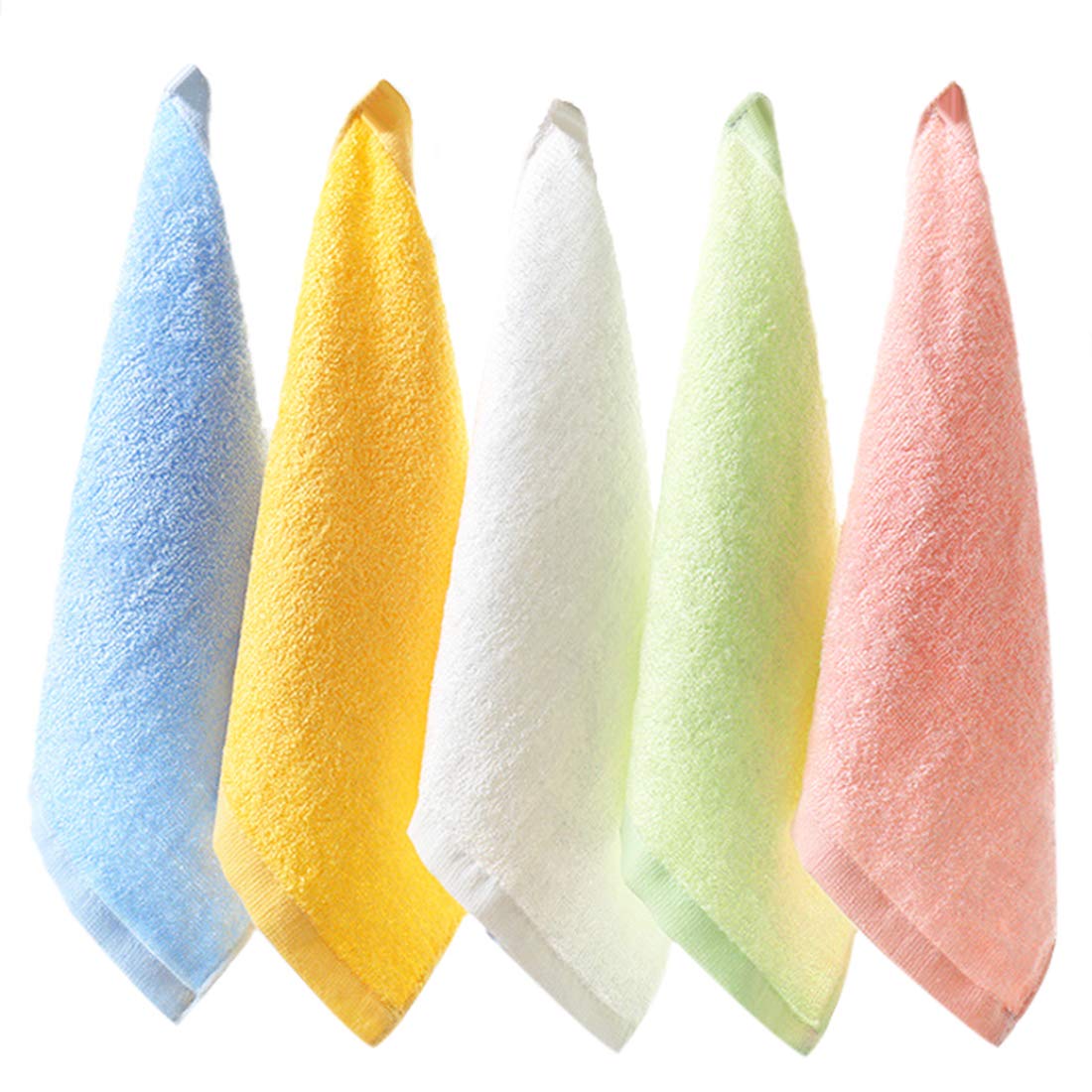 Tosnail bamboo washcloths pink 20-pack, soft and absorbent for baby care