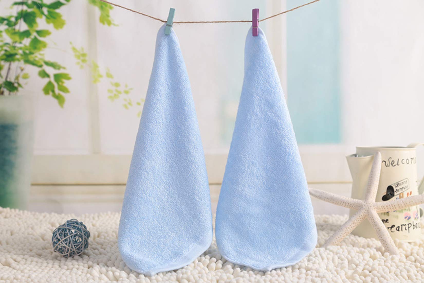 Tosnail travel-ready bamboo washcloths, lightweight and reusable