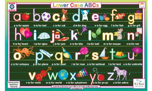 Tot Talk durable laminated placemat ready for daily use