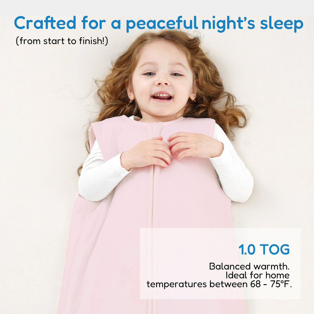 TotAha 1.0 TOG rating indicating all-season warmth for toddlers.