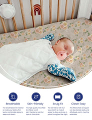 TotAha 2-pack crib sheets; convenient set for quick changes.