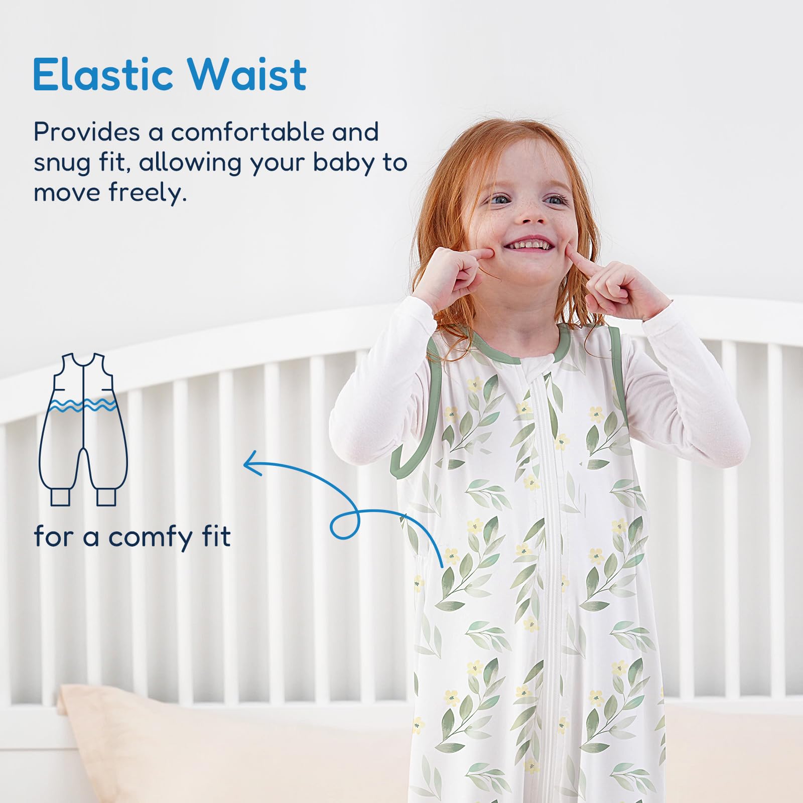 TotAha adjustable straps ensure a snug growing fit.