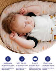 TotAha bassinet sheets TotCare fabric softness demonstrating long-term comfort.