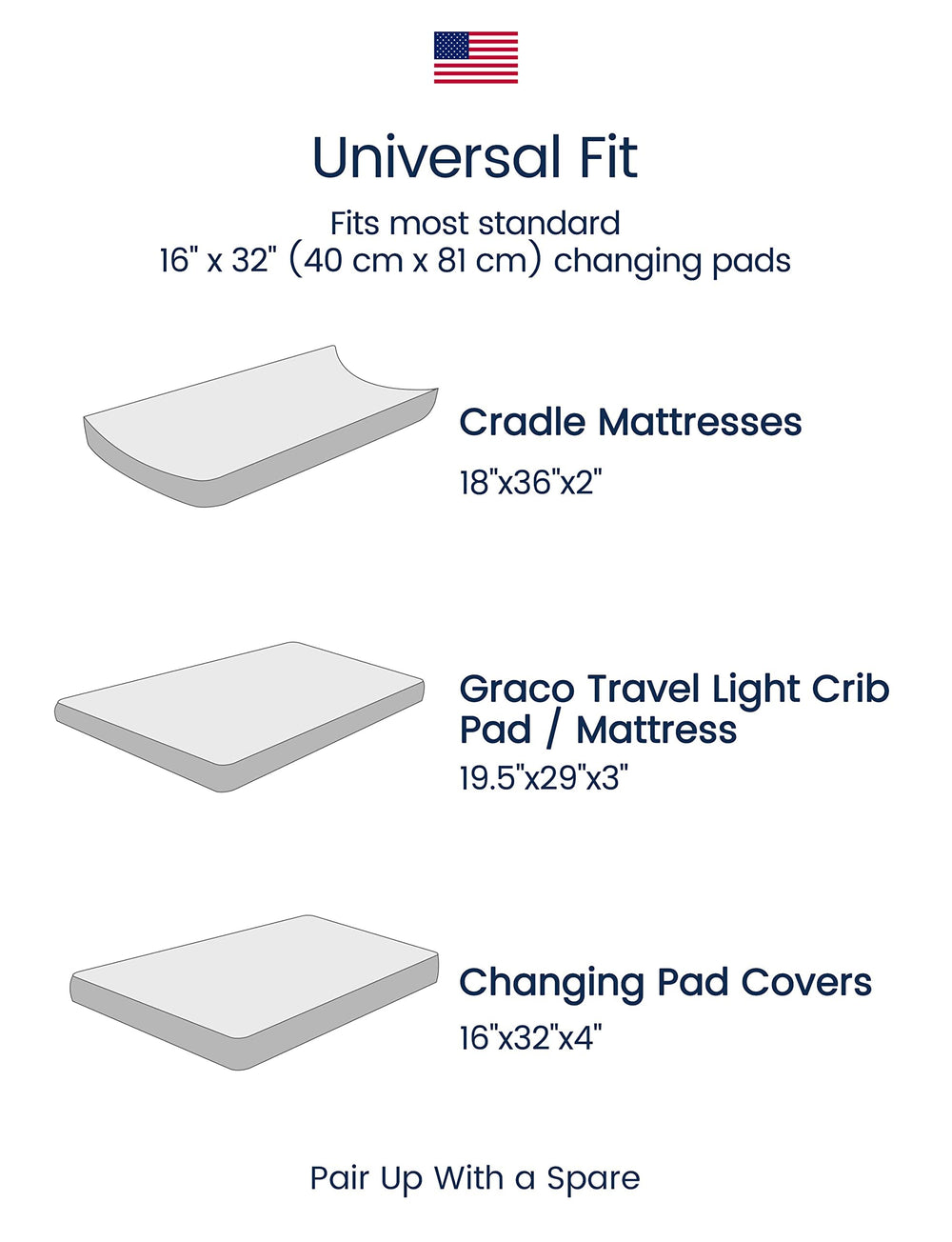 TotAha breathable changing pad cover keeps baby cool and comfy.