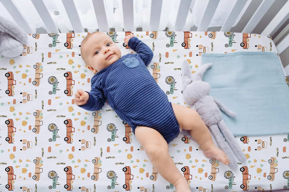 TotAha calming bedtime crib sheets: create a relaxed space for baby sleep.