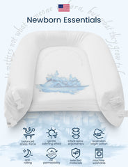TotAha Castle-01 baby dock open buckle demonstrates adjustable length for growing infants.