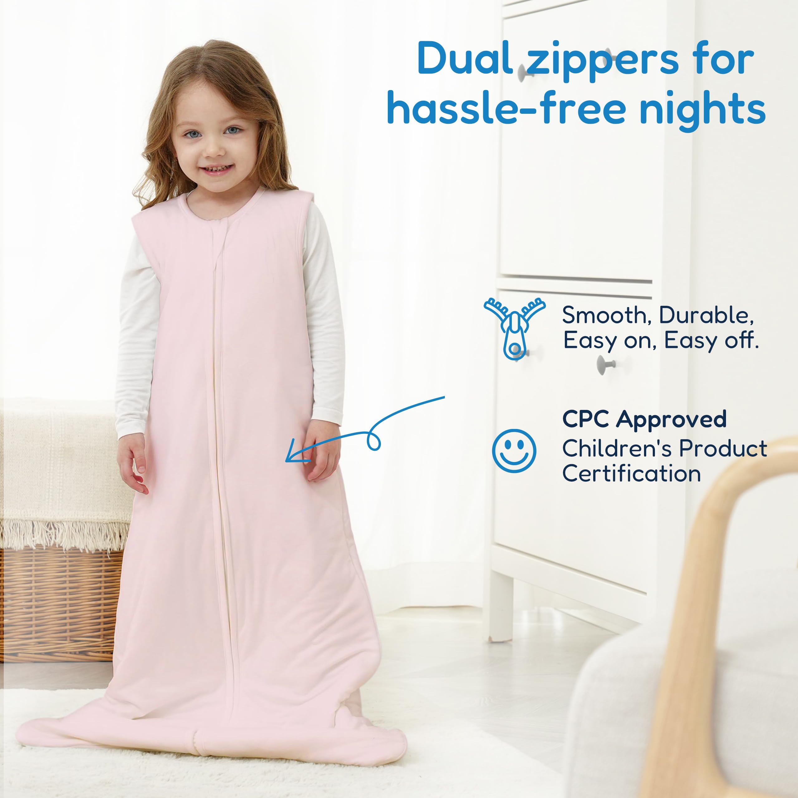 TotAha chin guard and zipper guards protect skin during sleep.