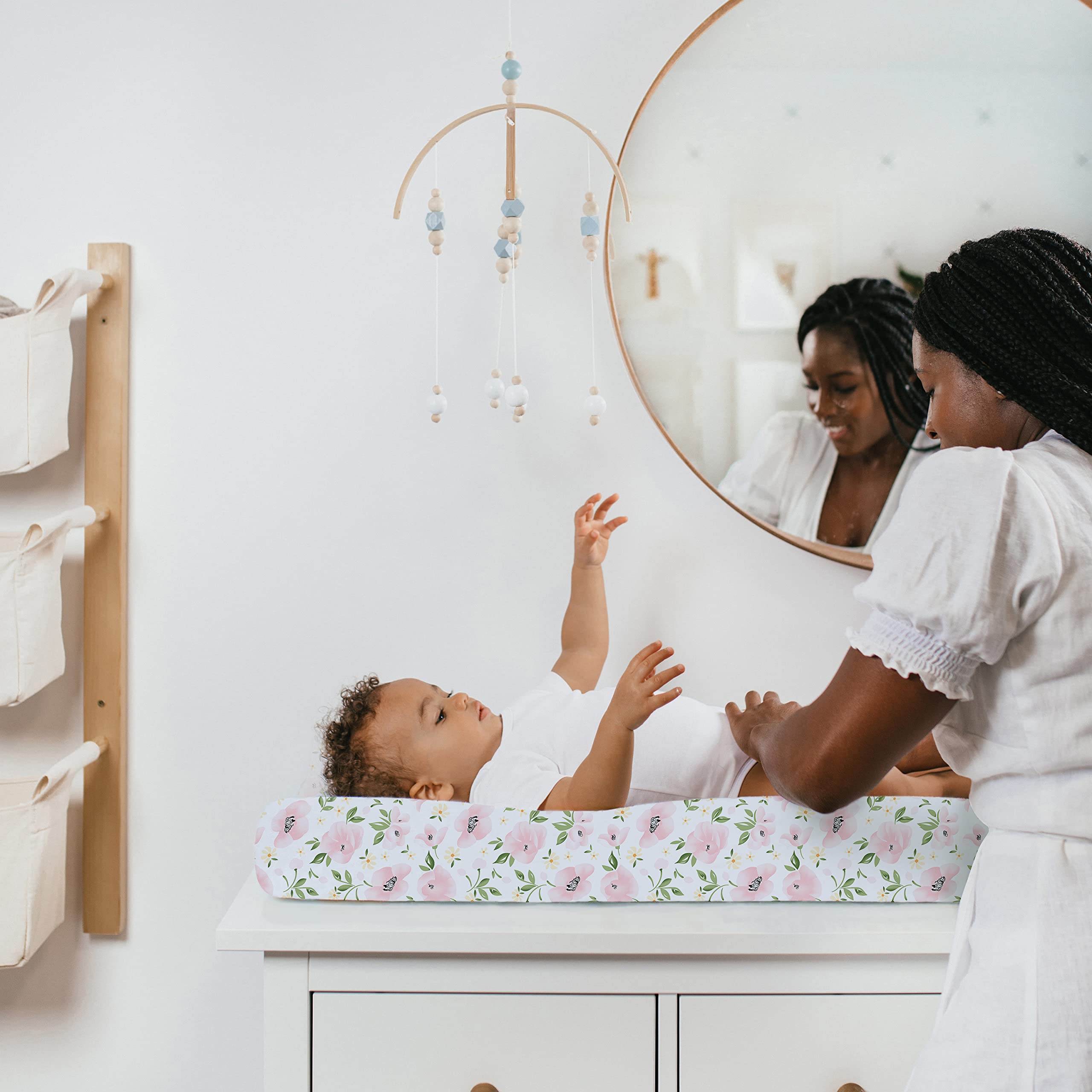 TotAha Calming texture supports gentle diaper changes for a peaceful routine