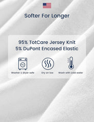 TotAha extra-deep-pocket sheets; secure fit on thick mattresses.