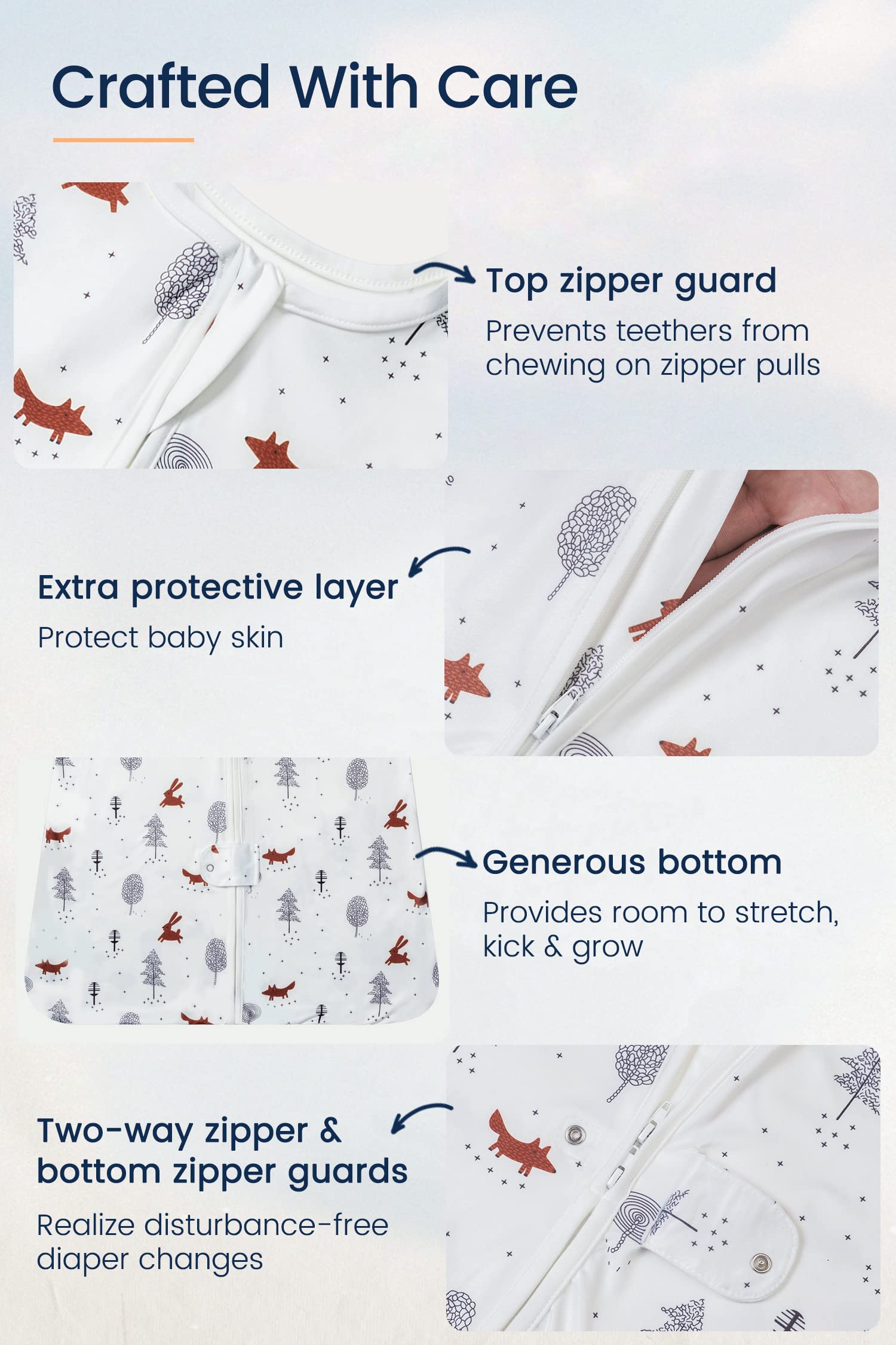 TotAha Light Sleep Sack on a toddler resting, featuring breathable fabric for comfort.