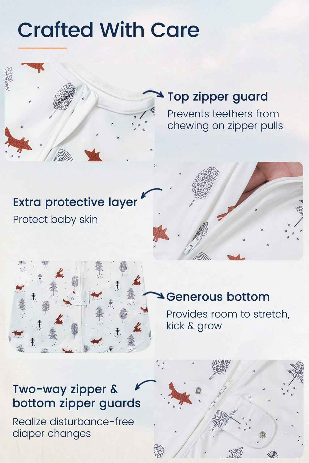 TotAha Light Sleep Sack on a toddler resting, featuring breathable fabric for comfort.