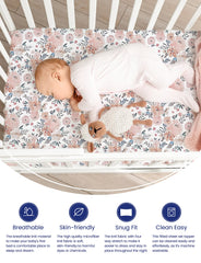 TotAha Meredith allover floral closeup highlights smooth texture and durable weave for lasting use.