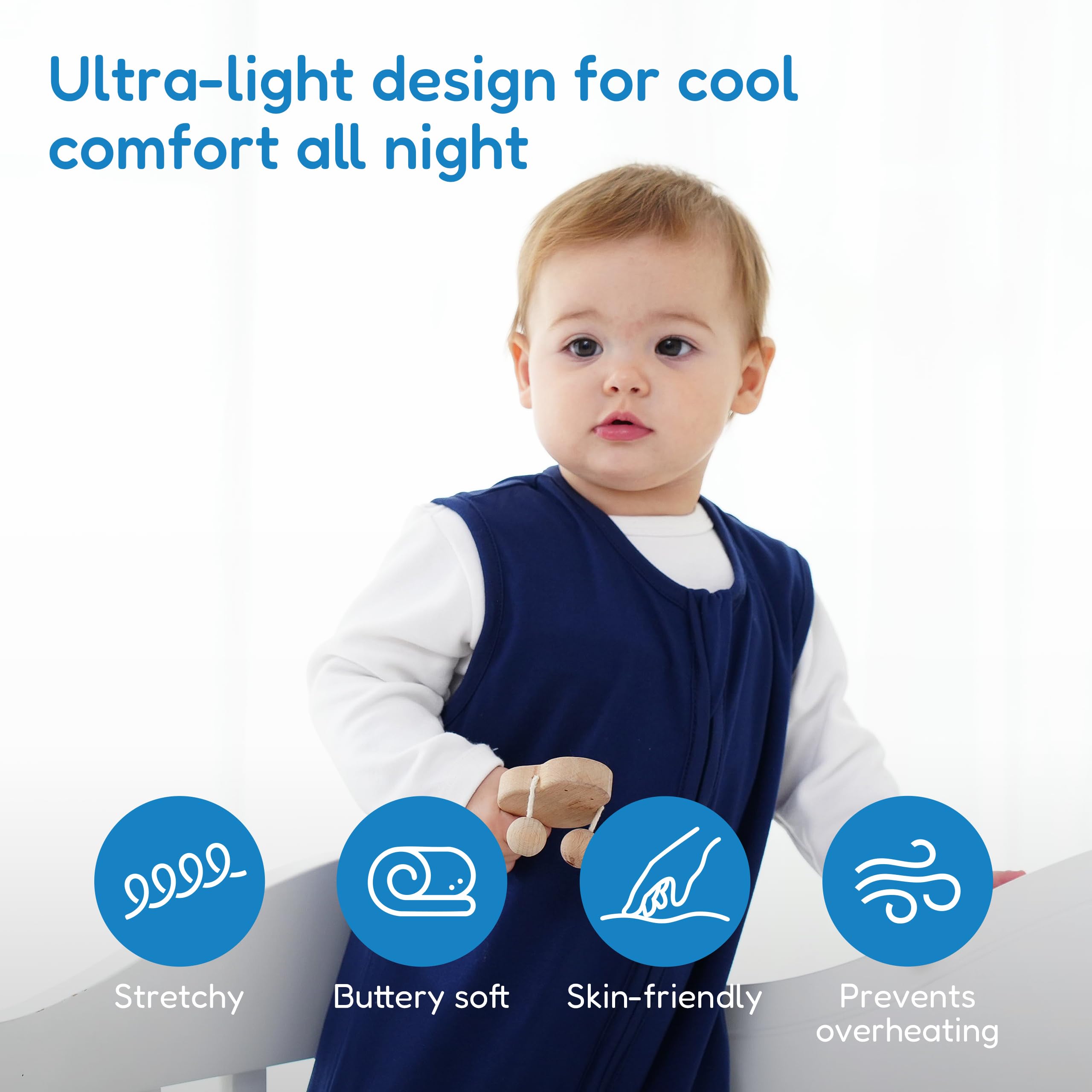 TotAha Sleep Sack 18-24 months; breathable knit for comfortable sleep