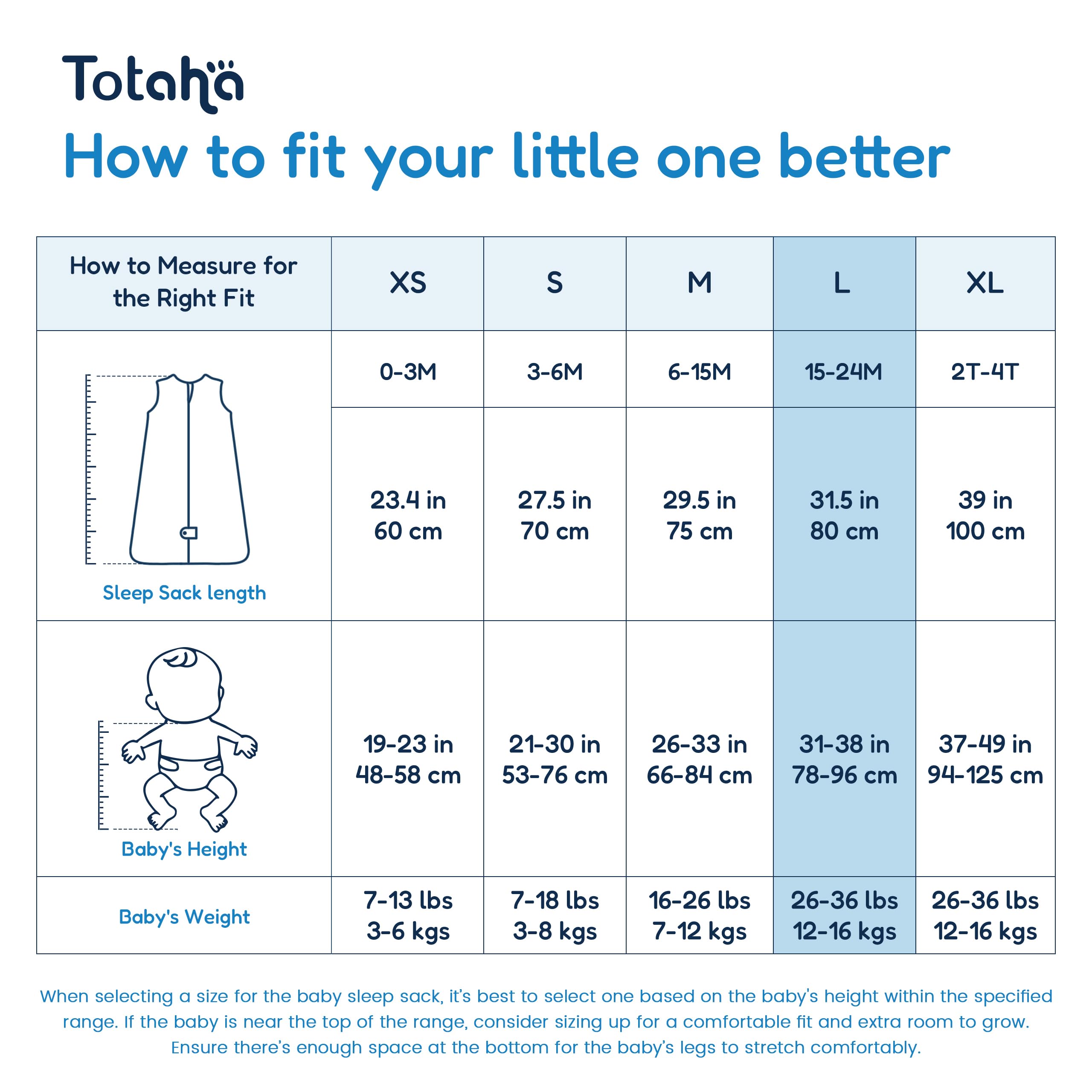 TotAha Sleep Sack 3Pack lightweight breathable knit shown for all-season comfort.
