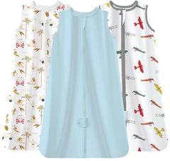 TotAha Sleep Sack 3Pack on baby wearing a cozy wearable blanket for restful nights.