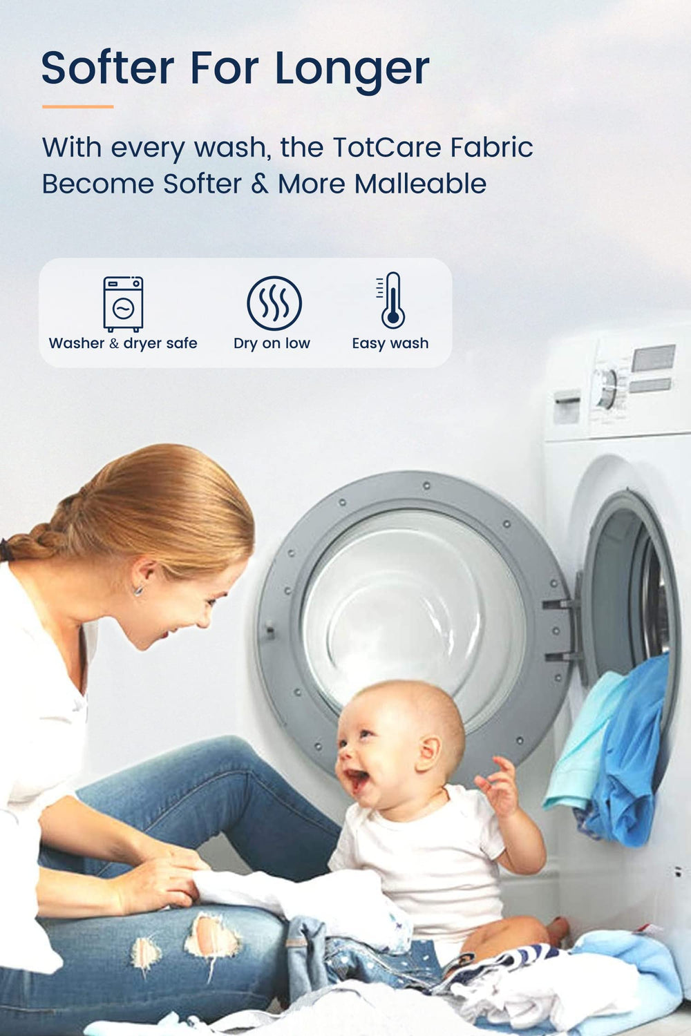 Breathable TotCare fabric providing temperature control for sleep