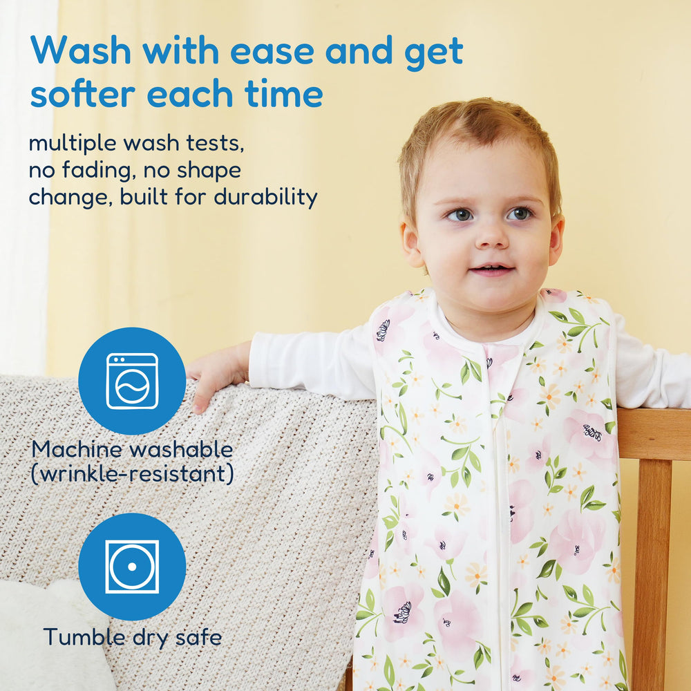 TotAha Sleep Sack worn by baby during nap emphasizes breathable warmth
